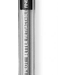 pilot better retractable ballpoint pen black fine