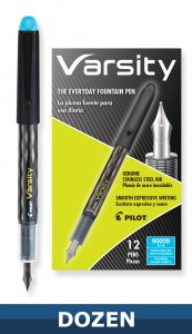 Pilot Varsity Pen Turquoise Box of 12 Pens - 90009