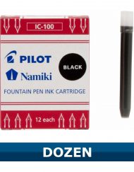 Pilot Black Fountain Pen Ink Cartridges IC-100