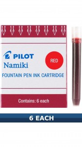 Pilot Red Fountain Pen Ink Cartridges IC-50 Item 69002