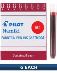 Pilot Red Fountain Pen Ink Cartridges IC-50 Item 69002