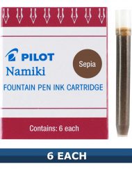 Pilot Sepia Fountain Pen Ink Cartridges IC-50 Item 69006
