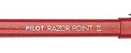 Pilot Razor Point II 0.2mm Super Fine Red - 11011