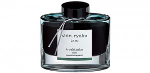 Pilot Iroshizuku Bottled Fountain Pen Ink Shin-Ryoku (Forest Green)