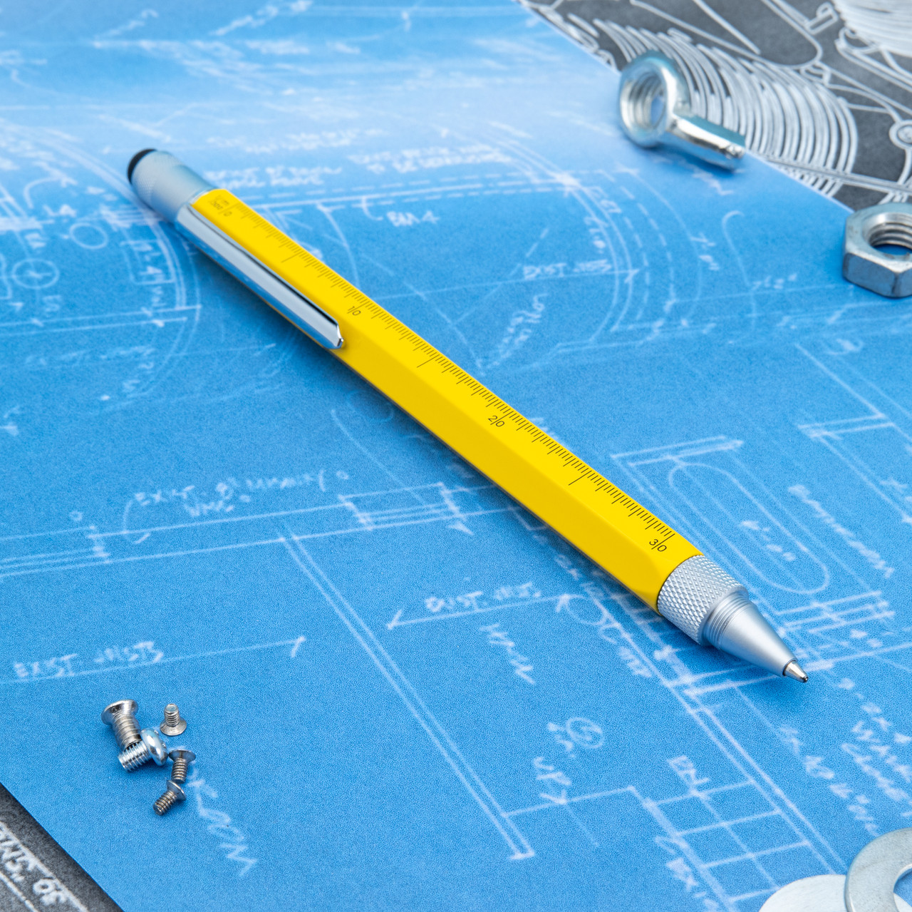 MONTEVERDE USA TOOL PEN YELLOW BALLPOINT PEN