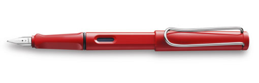 Lamy Safari Fountain Pen Shiny Red