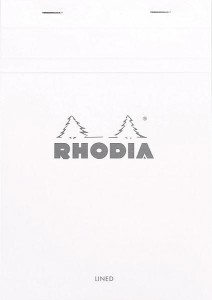 rhodia ice notepad top staplebound