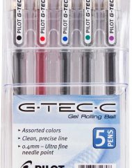 Pilot G-Tec-C 5-pack pen pouch item 35480