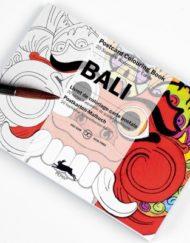 Pepin Artists' Postcard Colouring Book-Bali