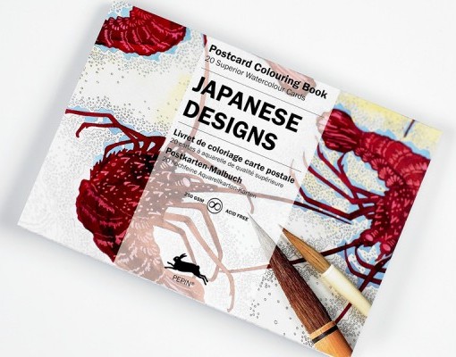 Pepin Artists' Postcard Colouring Book-Japanese Designs