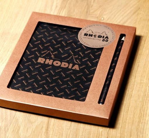 Rhodia 80th Anniversary Pad Limited Edition Boxed Gift Set