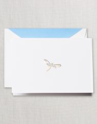 Crane Stationery Hand Engraved Dragonfly Note