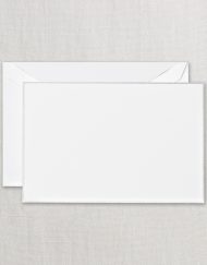 Platinum Bordered White Correspondence Card