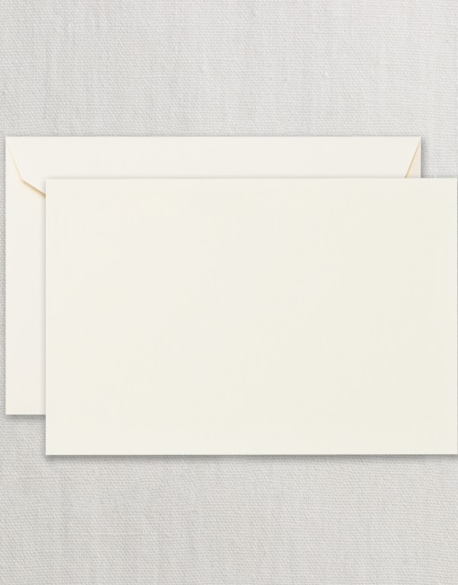 EcruWhite Correspondence Card