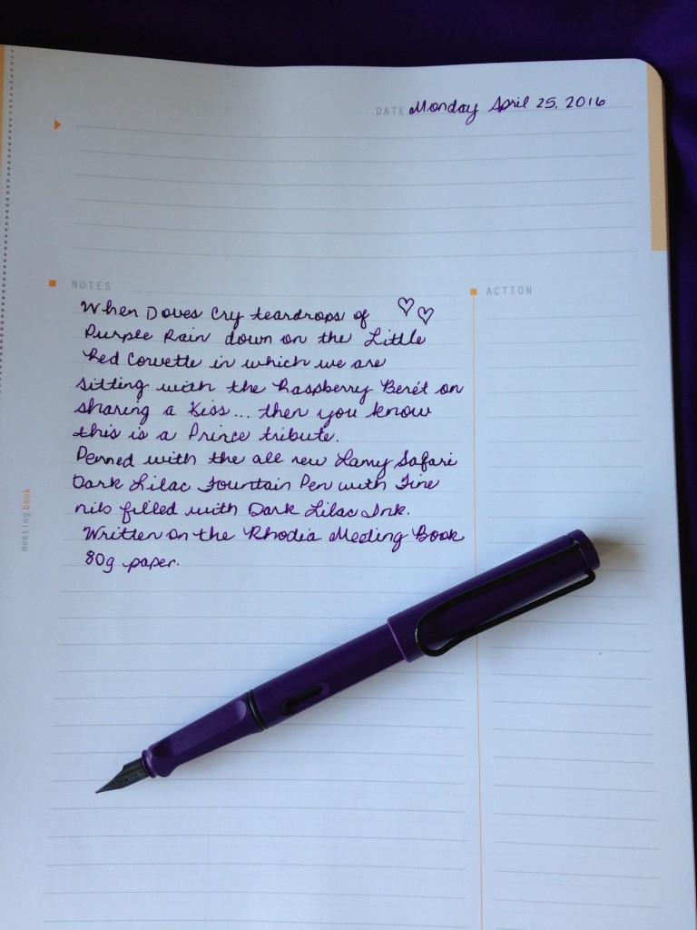 lamy safari fountain pen purple