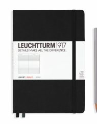 LEUCHTTURM1917 A5 NOTEBOOK BLACK RULED