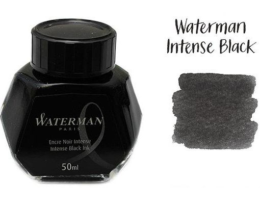 Waterman Fountain Pen Ink Intense Black 50ml Bottle