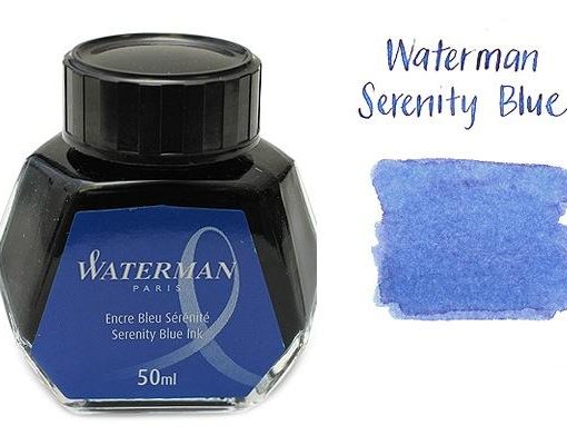 Waterman Fountain Pen Ink Serenity Blue 50ml Bottle