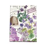Lilac and Violets Large Sticky Note Folio NPFL286-Michel Design Works