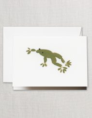 Crane Stationery Brushstrokes Frog Note CF1624