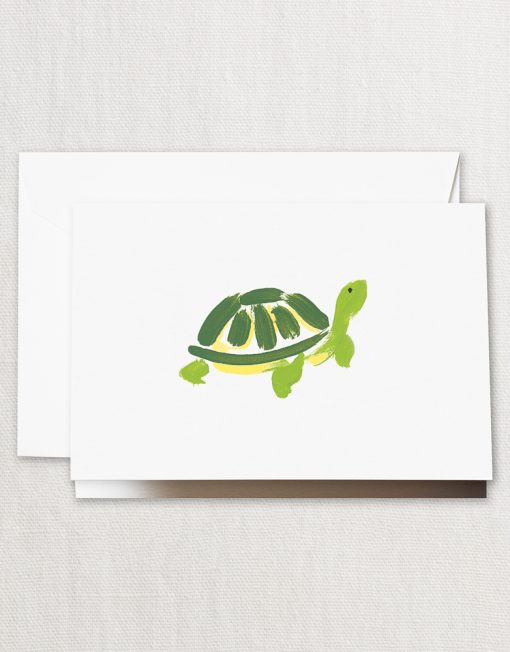 Crane Stationery Brushstroke Turtle Note CF1501