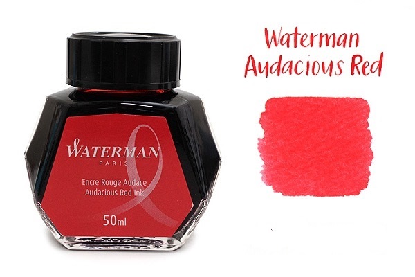 Waterman Mini Ink Cartridges Audacious RED x 24 