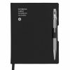 Caran D'Ache 849 BallPen Grey & A6 Black Notebook