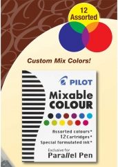 Pilot Parallel Pen Ink Cartridges Mixed