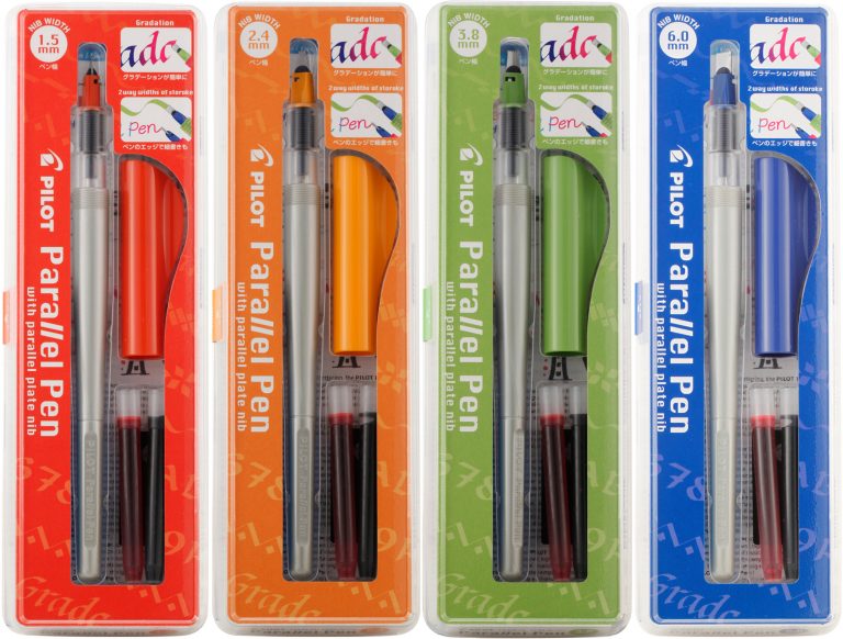 Pack of 3 Pilot Parallel Pen Ink Refills for Calligraphy Pens Black 12 Cart...