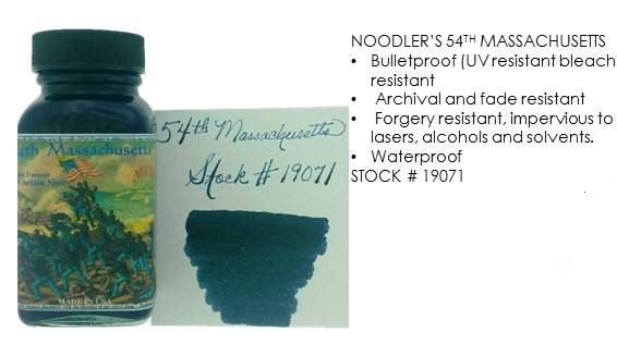 Noodlers Ink 54th Massachusetts