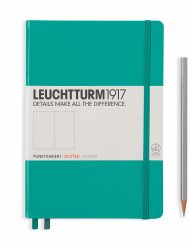 LEUCHTTURM1917 A5 NOTEBOOK EMERALD DOTTED