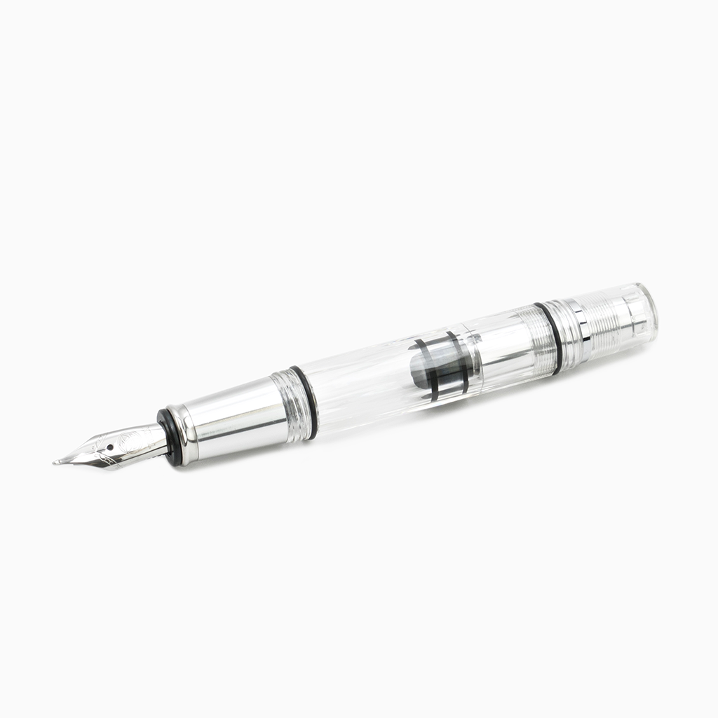 TWSBI Mini AL Silver & Clear Demonstrator Fountain Pen 