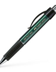 FABER-CASTELL GRIP PLUS BALLPOINT PEN GREEN METALLIC