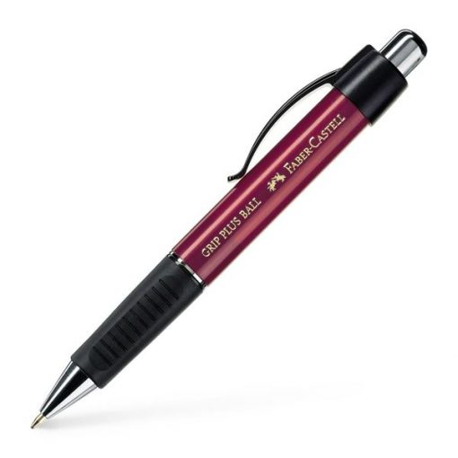 FABER-CASTELL GRIP PLUS BALLPOINT PEN RED METALLIC