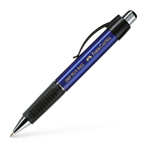 FABER-CASTELL GRIP PLUS BALLPOINT PEN BLUE METALLIC