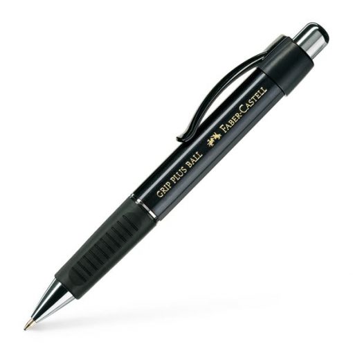 FABER-CASTELL GRIP PLUS BALLPOINT PEN BLACK METALLIC