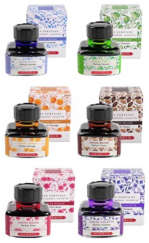 J HERBIN SCENTED FOUNTAIN PEN BOTTLED INKS