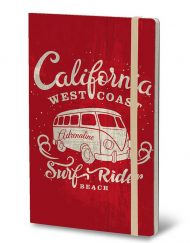 STIFFLEXIBLE NOTEBOOK CALIFORNIA RED