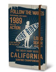 STIFFLEXIBLE NOTEBOOK SURF RIDER BLUE