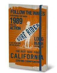 STIFFLEXIBLE NOTEBOOK SURF RIDER ORANGE