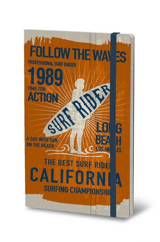 STIFFLEXIBLE NOTEBOOK SURF RIDER ORANGE