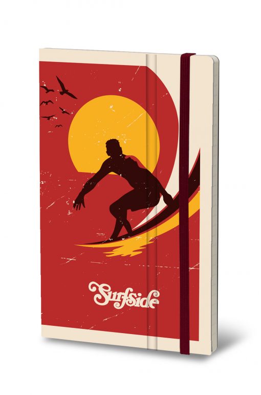 STIFFLEXIBLE NOTEBOOK RED WAVE