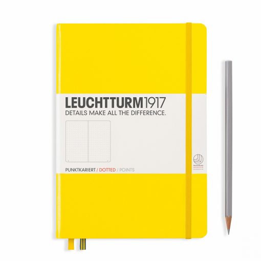 LEUCHTTURM1917 A5 NOTEBOOK LEMON DOTTED