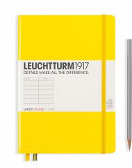 LEUCHTTURM1917 A5 NOTEBOOK LEMON RULED