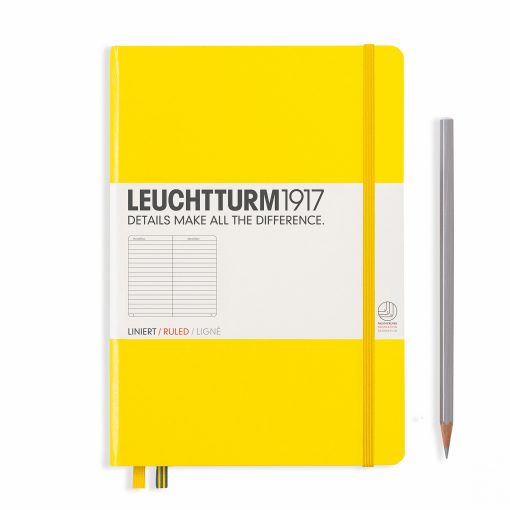 LEUCHTTURM1917 A5 NOTEBOOK LEMON RULED