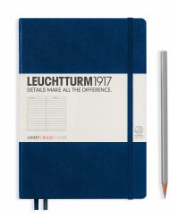 LEUCHTTURM1917 A5 NOTEBOOK NAVY RULED