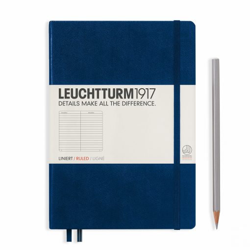 LEUCHTTURM1917 A5 NOTEBOOK NAVY RULED