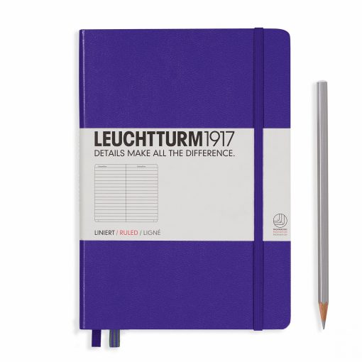 LEUCHTTURM1917 A5 NOTEBOOK PURPLE RULED