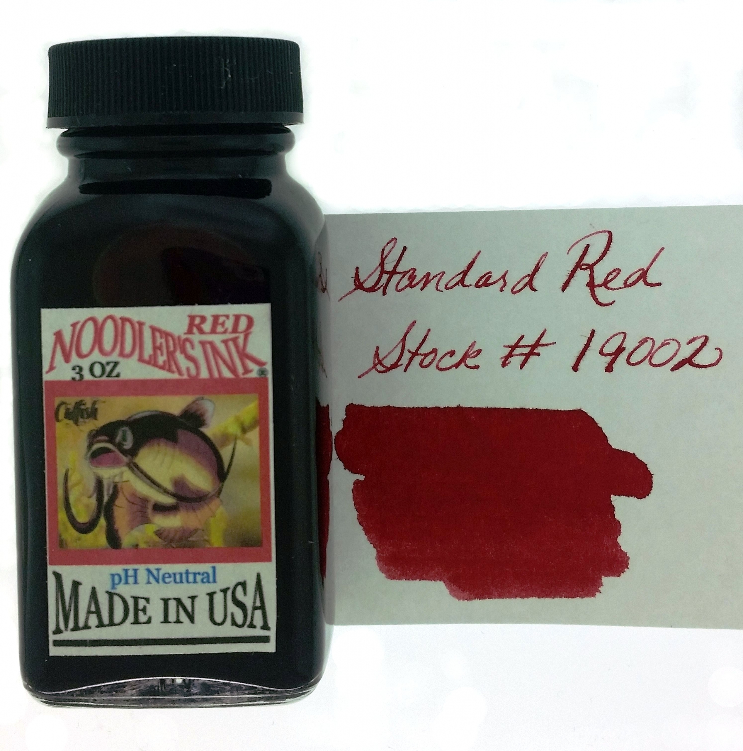 NOODLERS INK RED ~ a standard red ink color stock # 19002