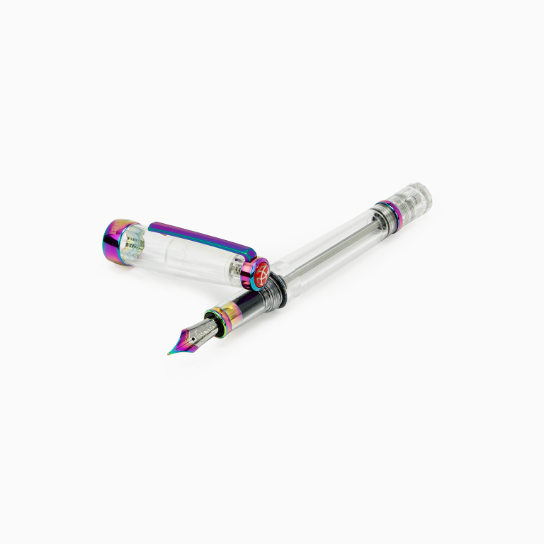 Stylo Plume TWSBI VAC700R - Pointe Fine (F) - Corps Transparent Avec Recharge à Seringue Inversée